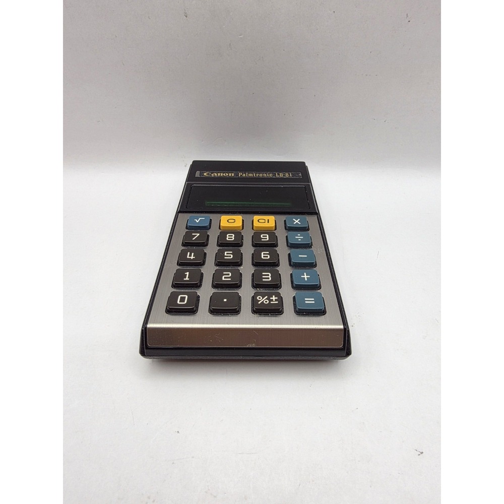 Vintage CANON Palmtronic Calculator LD-81 VFD Green Led Retro Computer Japan - Picture 9 of 11